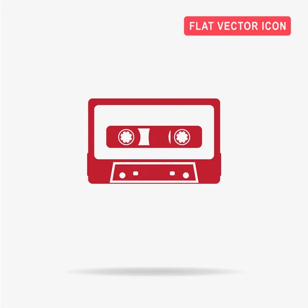 Kassettensymbol Vektor Konzept Illustration Für Design — Stockvektor