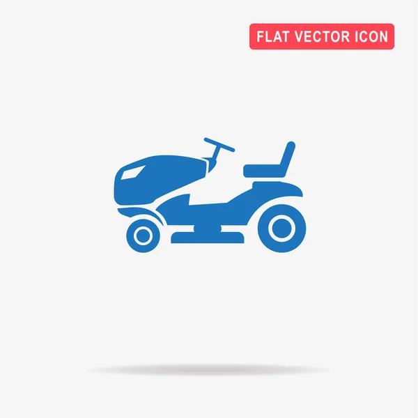 Ícone Tractor Relva Ilustração Conceito Vetor Para Design — Vetor de Stock