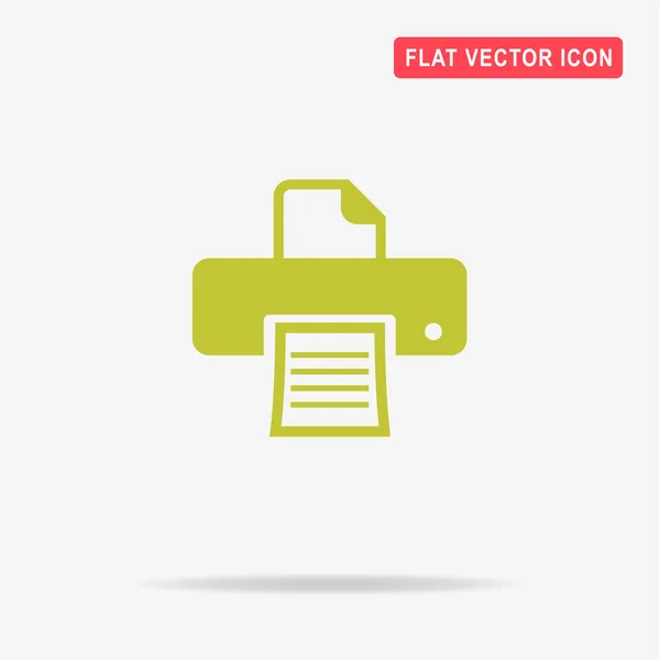 Het Pictogram Van Printer Vectorillustratie Concept Voor Ontwerp — Stockvector