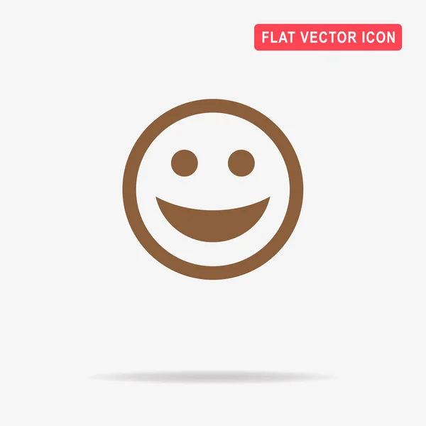 Smiley Face Icon Vector Concept Illustration Design — Stock Vector