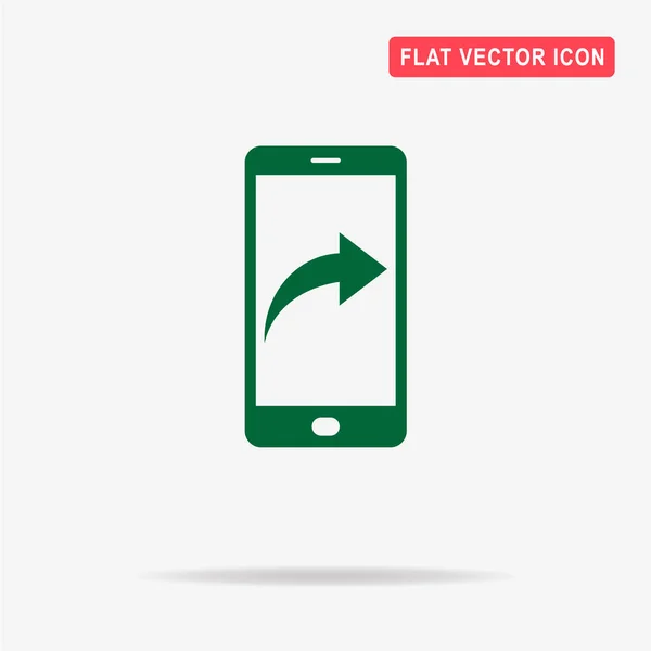 Icône Partage Mobile Illustration Vectorielle Concept Pour Design — Image vectorielle
