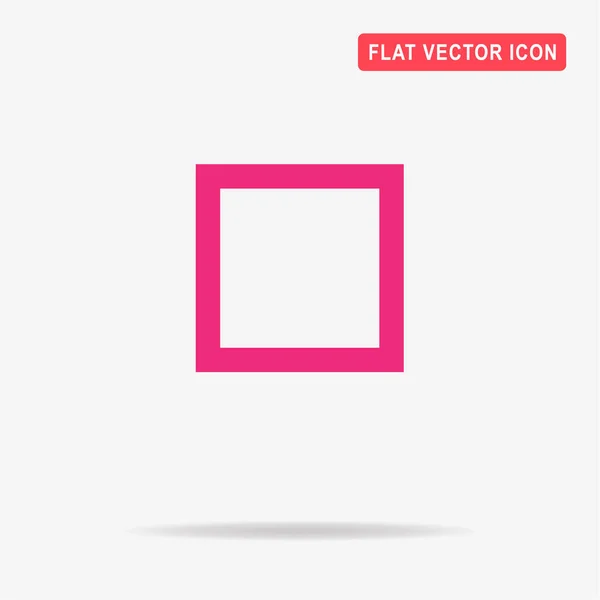 Icono Cuadrado Ilustración Del Concepto Vectorial Para Diseño — Vector de stock