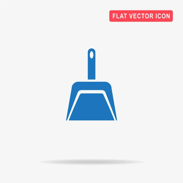 Icono Dustpan Ilustración Del Concepto Vectorial Para Diseño — Vector de stock