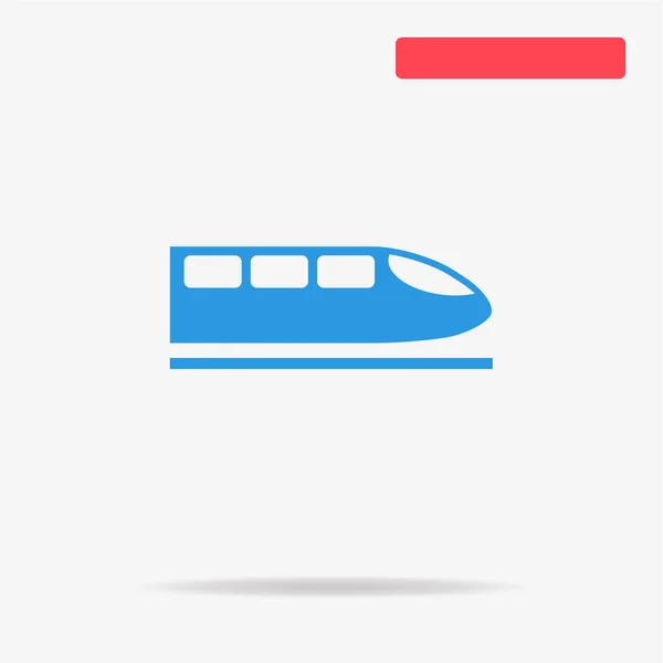 Εικονίδιο Τρένο Υψηλής Ταχύτητας Vector Εικονογράφηση Έννοια Για Σχεδιασμό — Διανυσματικό Αρχείο