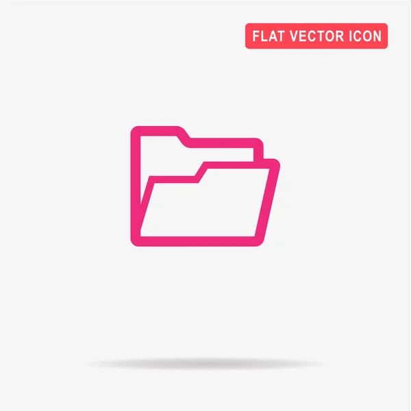 Folder Icon Vector Concept Illustration Design — Stock Vector