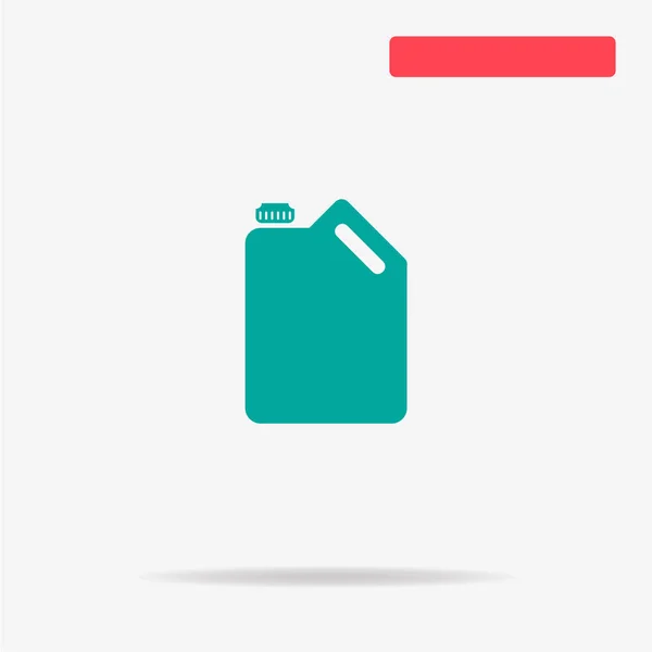 Ícone Óleo Jerrycan Ilustração Conceito Vetor Para Design — Vetor de Stock