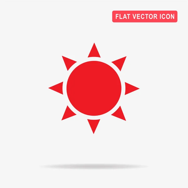 Icono Del Sol Ilustración Del Concepto Vectorial Para Diseño — Vector de stock