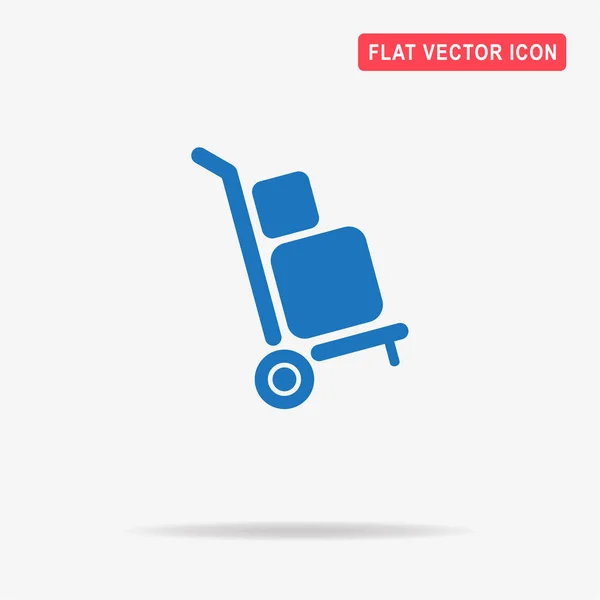 Delivery Trolley Icon Vector Concept Illustration Design — Stock Vector