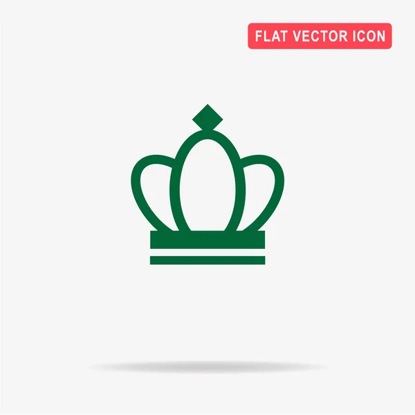 Het Pictogram Van Kroon Vectorillustratie Concept Voor Ontwerp — Stockvector