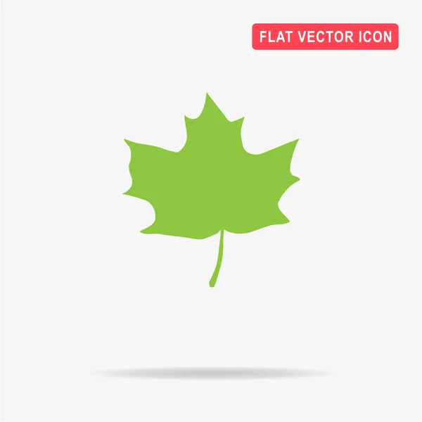 Maple Leaf Icon Vector Concept Illustration Design — Stock Vector