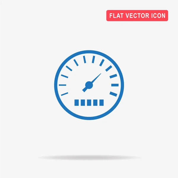 Snelheidsmeter Pictogram Vectorillustratie Concept Voor Ontwerp — Stockvector