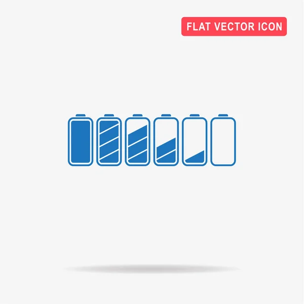 Ícone Bateria Ilustração Conceito Vetor Para Design — Vetor de Stock