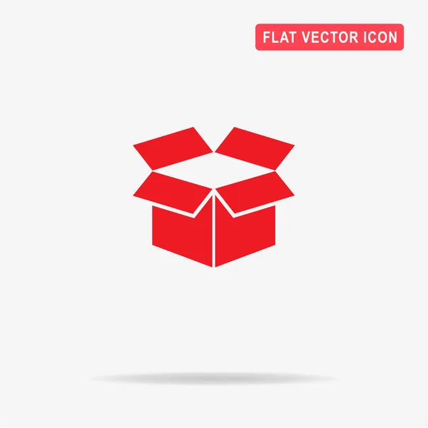 Icono Caja Abierta Ilustración Del Concepto Vectorial Para Diseño — Vector de stock