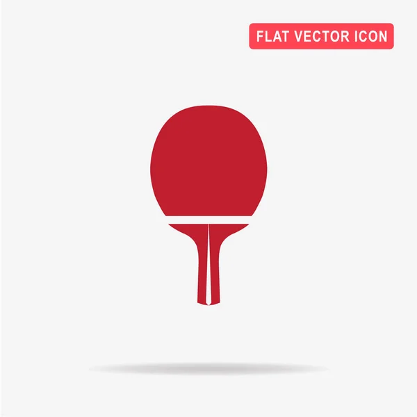 Pingpong Schläger Ikone Vektor Konzept Illustration Für Design — Stockvektor