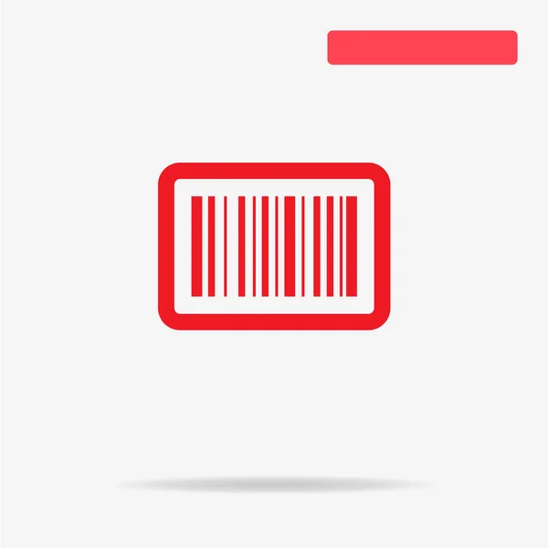 Barcode Icon Vector Concept Illustration Design — Stock Vector