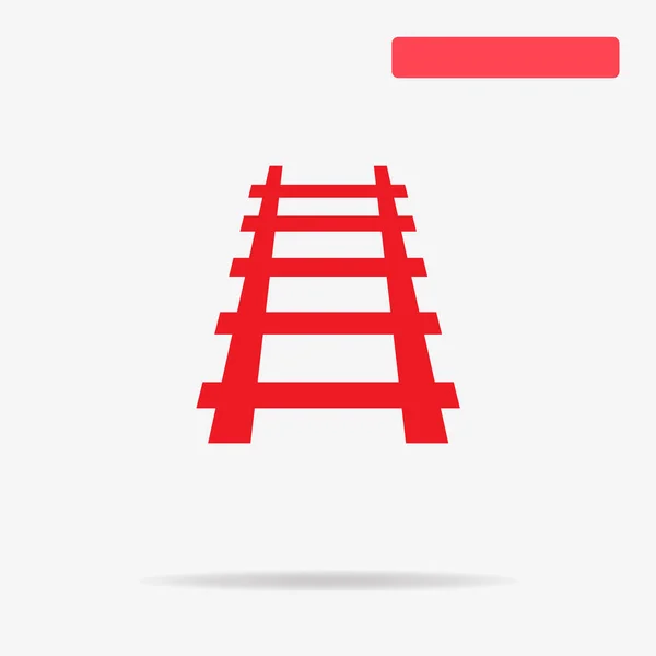 Rail Road Ikona Vektorové Ilustrace Koncept Pro Design — Stockový vektor