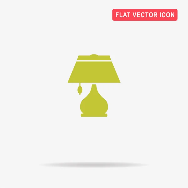 Lamp Icon Vector Concept Illustration Design — Stock Vector