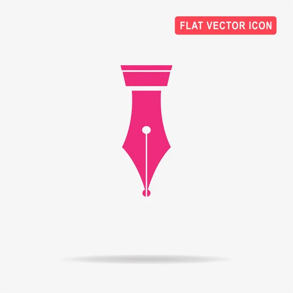 Vulpen Pictogram Vectorillustratie Concept Voor Ontwerp — Stockvector