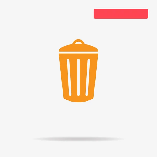 Trash Can Icon Vector Concept Illustration Design — Stock Vector