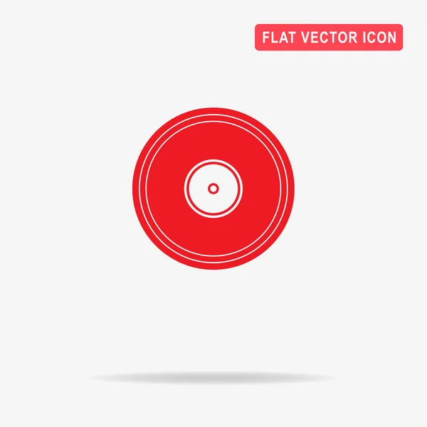 Gramophone Vinyl Ikona Vektorové Ilustrace Koncept Pro Design — Stockový vektor