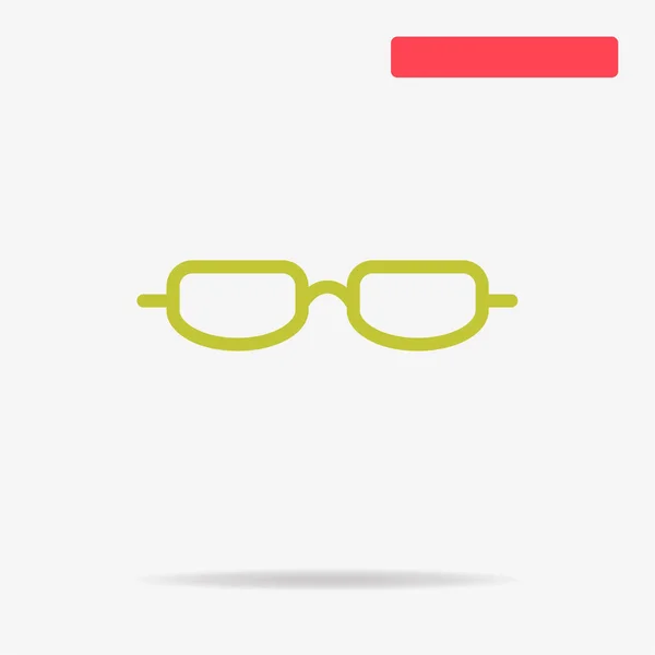 Γυαλιά Εικονίδιο Vector Εικονογράφηση Έννοια Για Σχεδιασμό — Διανυσματικό Αρχείο
