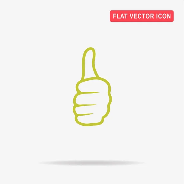 Thumb Icon Vector Concept Illustration Design — Stock Vector