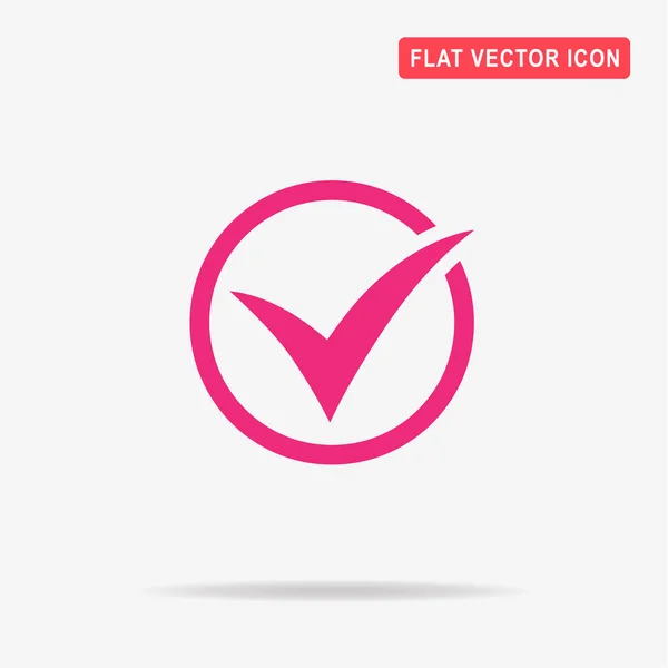 Проверьте Значок Векторная Концепция — стоковый вектор