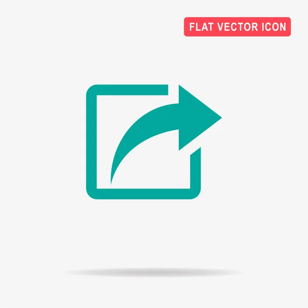 Share Symbol Vektor Konzept Illustration Für Design — Stockvektor