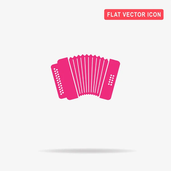 Accordion Icon Vector Concept Illustration Design — Stock Vector