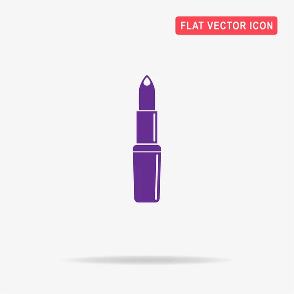 Lippenstift Pictogram Vectorillustratie Concept Voor Ontwerp — Stockvector