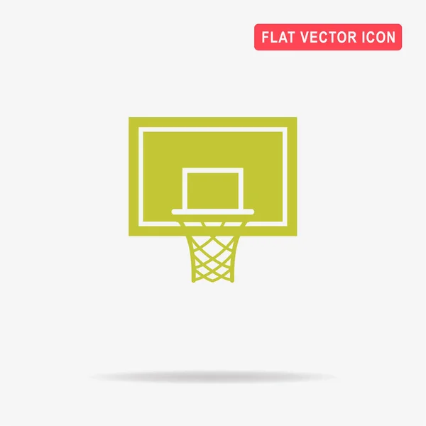 Basketbal Hoepel Pictogram Vectorillustratie Concept Voor Ontwerp — Stockvector