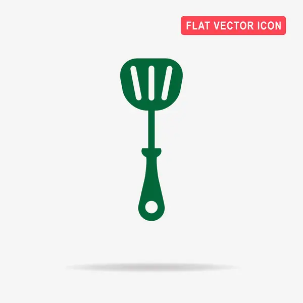 Keuken Spatel Pictogram Vectorillustratie Concept Voor Ontwerp — Stockvector