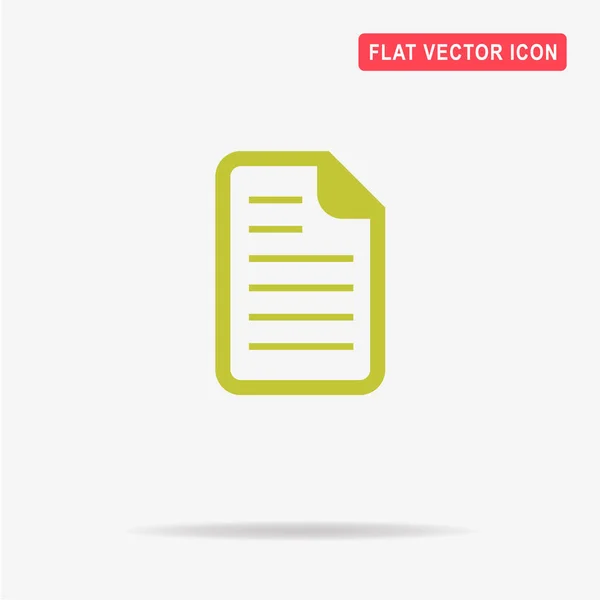 Dokument Symbol Vektor Konzept Illustration Für Design — Stockvektor