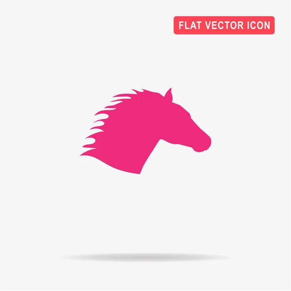 Ícone Cabeça Cavalo Ilustração Conceito Vetor Para Design — Vetor de Stock