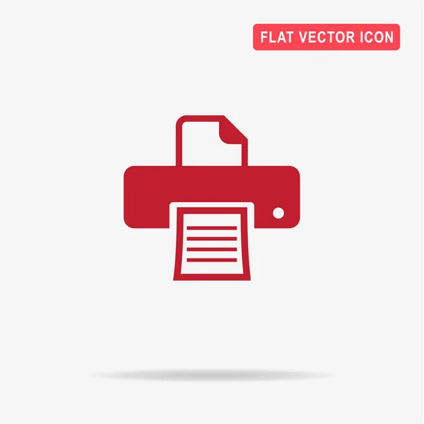 Printer Icon Vector Concept Illustration Design — Stock Vector