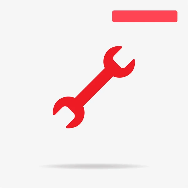 Wrench Icon Vector Concept Illustration Design — Stock Vector