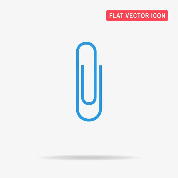 Иконка Скрепки Векторная Концепция Дизайна — стоковый вектор