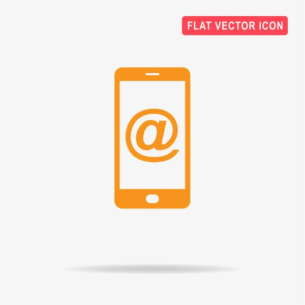 Иконка Мобильной Почты Векторная Концепция — стоковый вектор