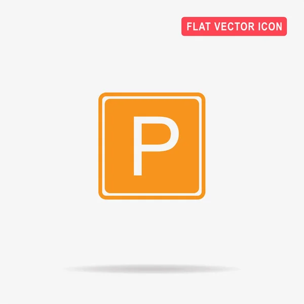 Icône Parking Illustration Vectorielle Concept Pour Design — Image vectorielle