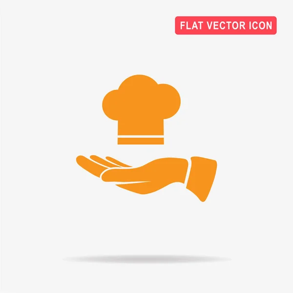 Gorra Chef Icono Mano Ilustración Del Concepto Vectorial Para Diseño — Vector de stock