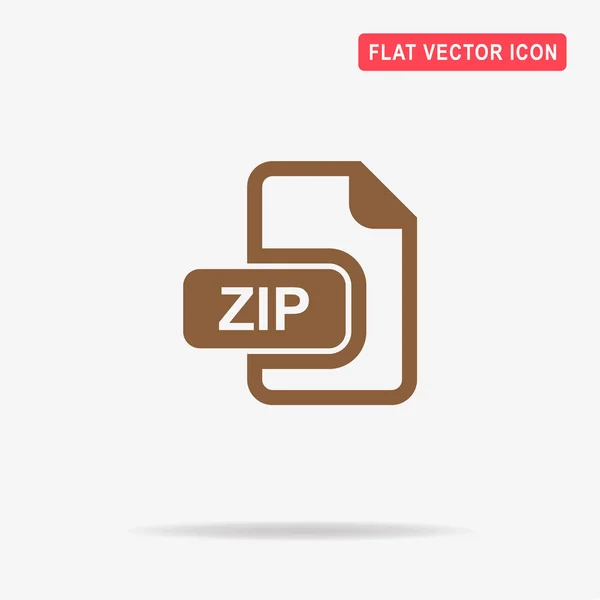 Zip Pictogram Vectorillustratie Concept Voor Ontwerp — Stockvector