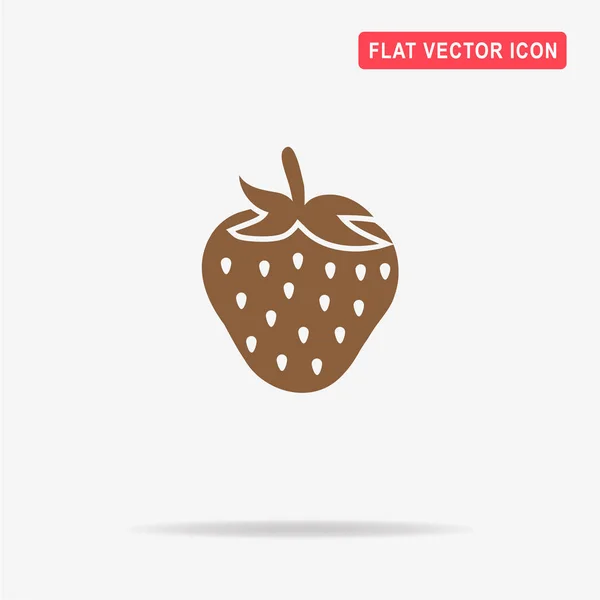 Icône Fraise Illustration Vectorielle Concept Pour Design — Image vectorielle