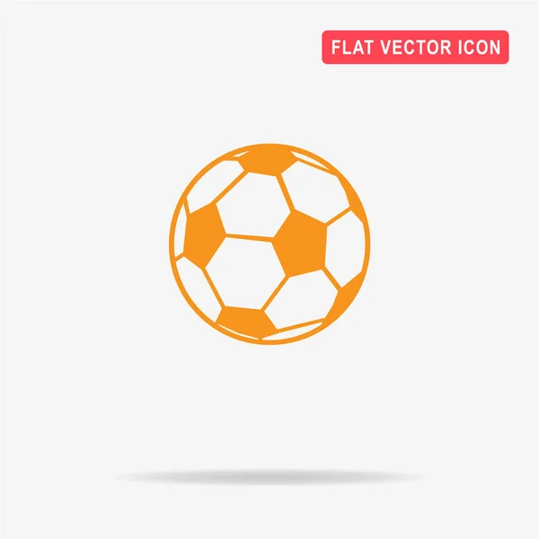 Fußball Ikone Vektor Konzept Illustration Für Design — Stockvektor