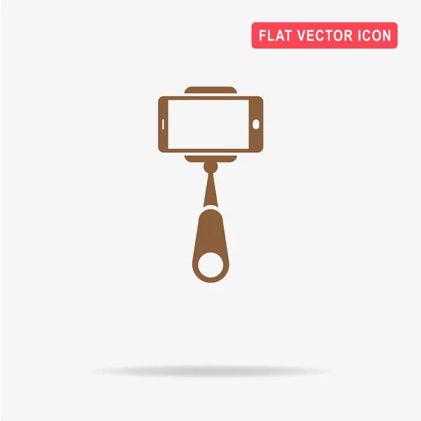 Selfie Stick Symbol Vektor Konzept Illustration Für Design — Stockvektor