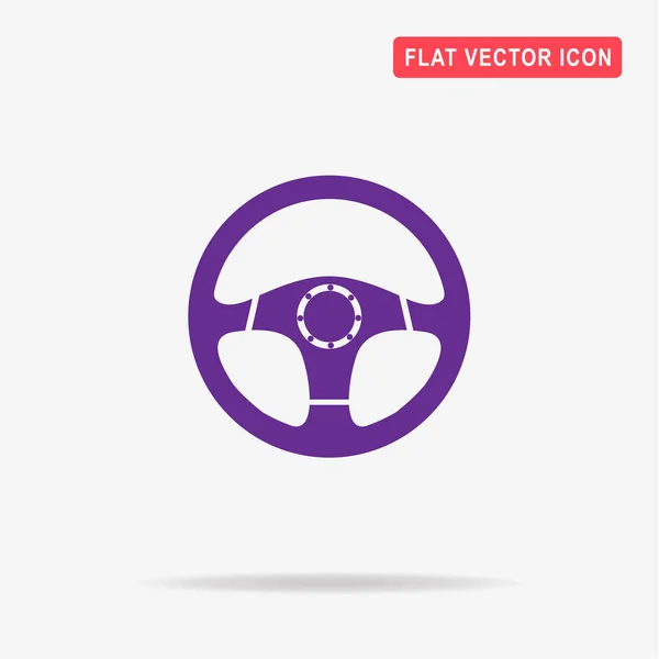 Lenkrad Symbol Vektor Konzept Illustration Für Design — Stockvektor