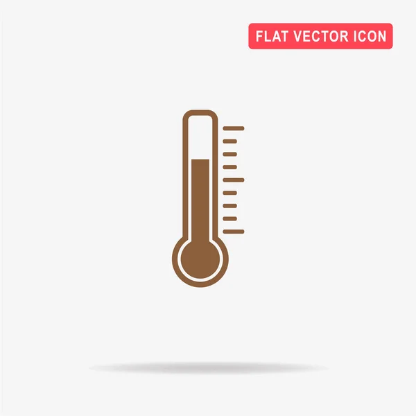 Thermometer Pictogram Vectorillustratie Concept Voor Ontwerp — Stockvector