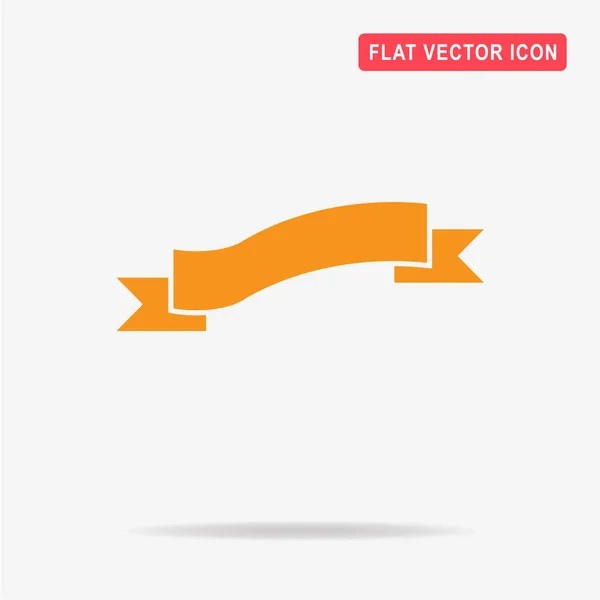 Ribbon Icon Vector Concept Illustration Design — Stock Vector