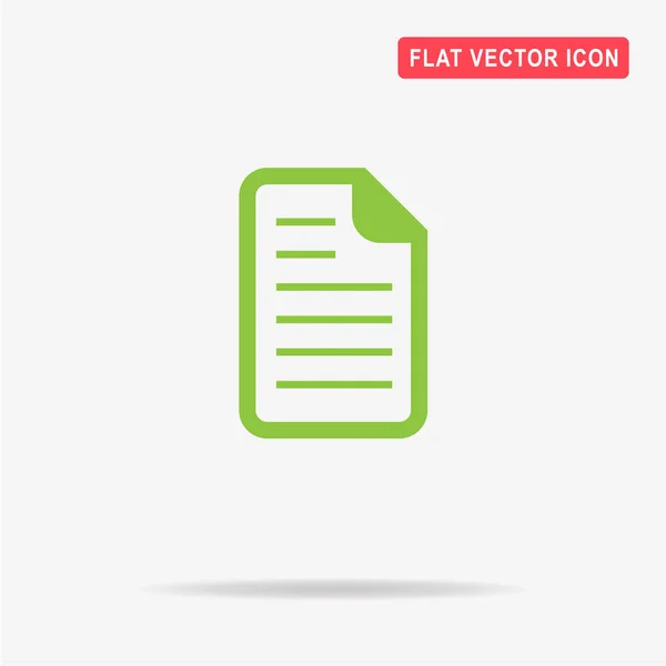 Icône Document Illustration Vectorielle Concept Pour Design — Image vectorielle