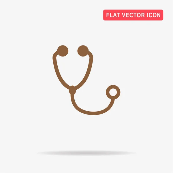 Stethoscope Icon Vector Concept Illustration Design — Stock Vector