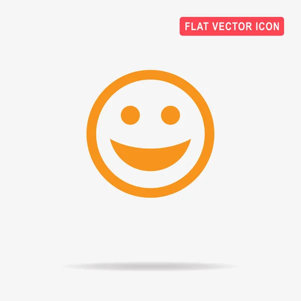 Smiley Face Icon Vector Concept Illustration Design — Stock Vector